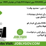 WAPDA EHS Expert Jobs 2025 – Apply for Environment, Health & Safety Expert position at Warsak Hydroelectric Power Station, KPK