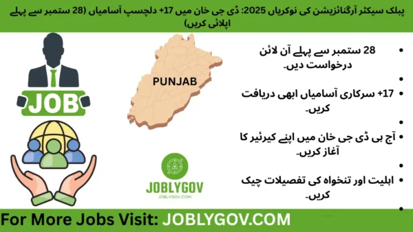 Public Sector Organization Jobs 2025 - 17 Vacancies Apply Online